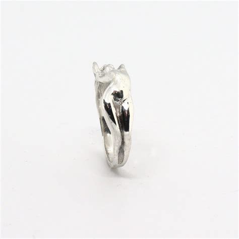 Erotic Nude Girl Sterling Silver Ring Erotic Ring Adult Naked Lady Ring Nude Woman Ring