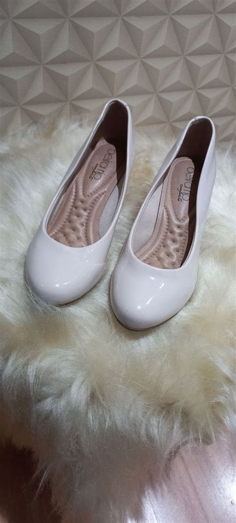 Scarpin Beira Rio Nude Sapato Feminino Beira Rio Usado Enjoei