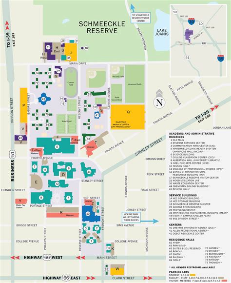 Stevens Point Campus Map - Tourist Map Of English