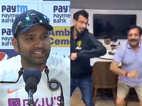 'Apne Pitaji ko nacha raha hai,' Rohit Sharma hilariously trolls Yuzvendra Chahal on Instagram ...