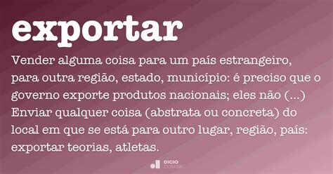 O Que Significa Exportar