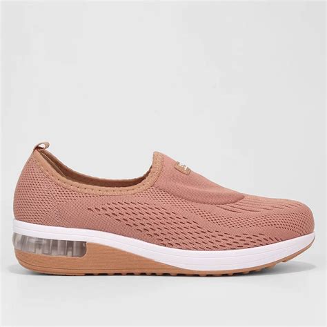 T Nis Slip On Modare El Stico Bolha Feminino Nude Canal Store Action Sports