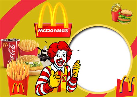 Moldura Mcdonalds Png Imagem Legal Mcdonalds Convite De