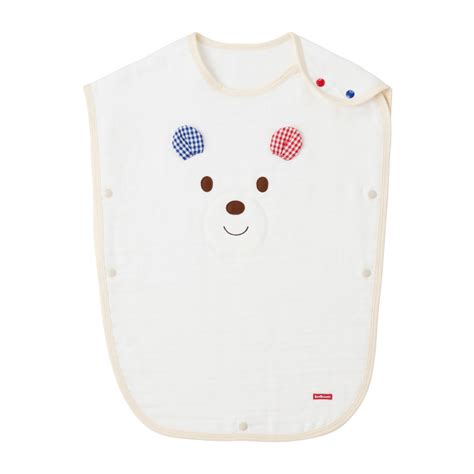 HOT BISCUITS ミキハウス 六重織 顔ドン ガーゼスリーパー 白 フリ ホットビスケッツ ミキハウスホットビスケッツ公式店