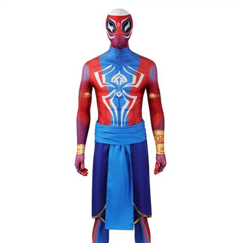 Spider Man India Pavitr Prabhakar Cosplay Costume Spiderman Spandex