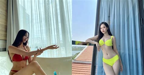 Á Hậu Thùy Linh Ngọc Thảo diện bikini khoe dáng nóng bỏng ngày hè