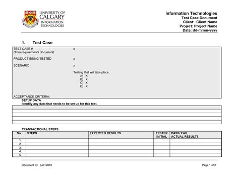 Test Case Templates Examples From Top Software Companies Templatelab