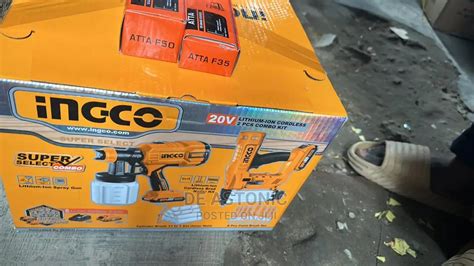 INGCO Cordless Nailer And Spray Gun Combo Kit In Lagos Island Eko