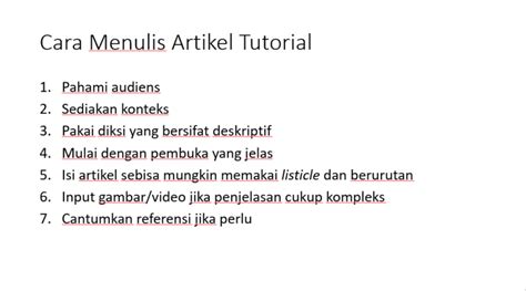 Cara Menulis Artikel Tutorial Agar Pembaca Bisa Mempraktekkan Apa Yang