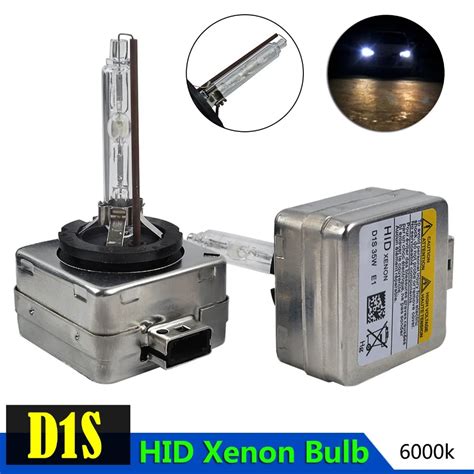 Taitian 2Pcs 12V 35W Xenon HID Bulb D1S 6000K External Light ...