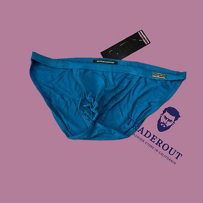 Andrew Christian Men Blue Bamboo Rayon Bikini Brief Underwear Size L EBay