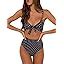 Amazon Blooming Jelly Womens High Waisted Bikini Set Tie Knot High Rise Two Piece Swimsuits