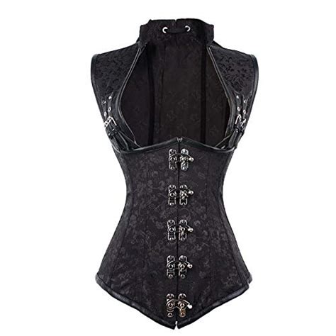 Buy ZZEBRA Black Steampunk Corset Sexy Corsage Corsets And Bustiers