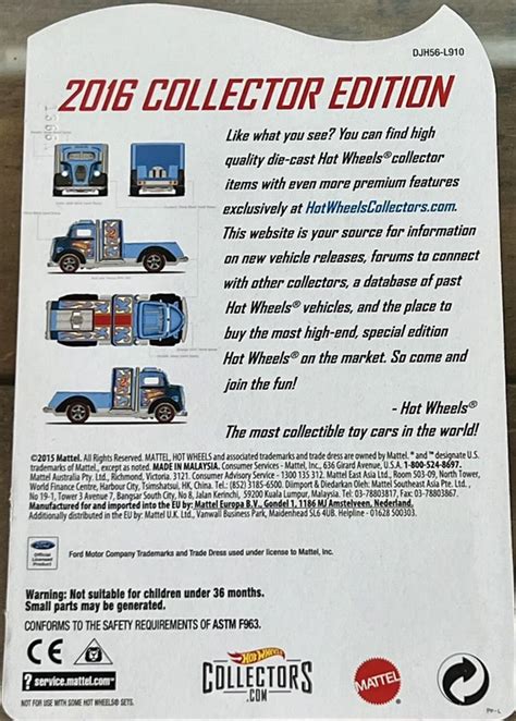 2016 Hot Wheels 38 Ford C O E Truck Kmart Exclusive RLC Exclusive Release Collectors Edition