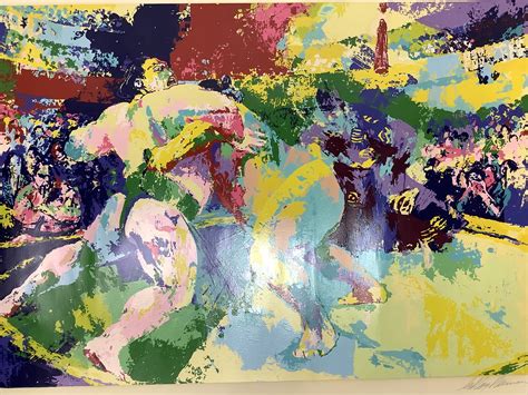 Lot Leroy Neiman Sumo Wrestling Signed Numbered Serigraph