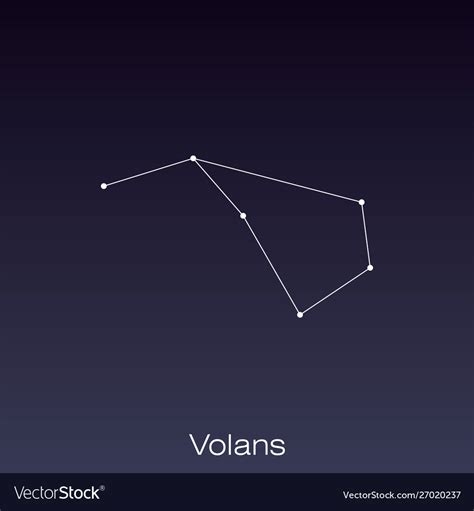 Constellation As It Can Be Seen Naked Eye Vector Image