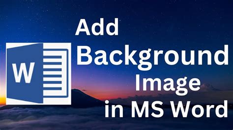 How To Add Background Image In Ms Word Printable Templates Free