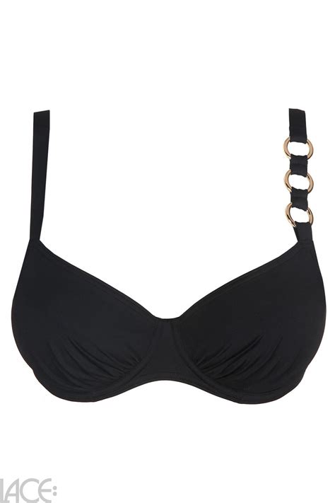 Primadonna Swim Damietta Bikini Top Gathered Cups E H Cup Lace Lingerie
