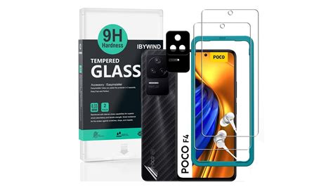 POCO F4 5G Tempered Glass Ibywind Protector With Easy Install Kit And