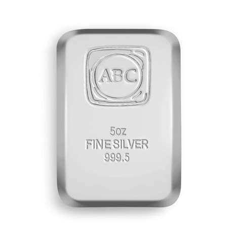 Buy 5oz ABC Cast Silver Bullion Bar 999 Purity | Australian Gold Capital
