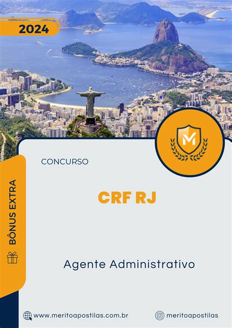 Apostila Agente Administrativo Concurso Crf Rj M Rito Apostilas