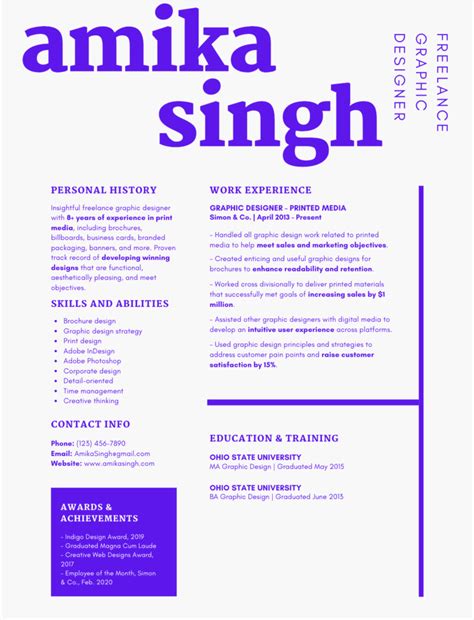 How To Create A Graphic Design Resume In 2025