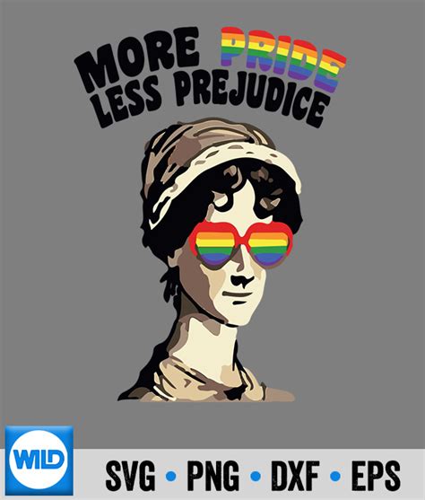 Lgbt Gay SVG More Pride Less Prejudice Lgbt Gay Proud Ally Pride Month Great Terrific SVG WildSvg