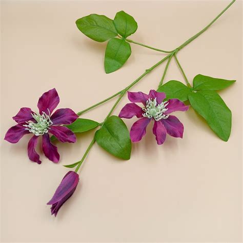 Clematis Powojnik Fuksja Kwiat Sztuczny CH18235354PU Pola