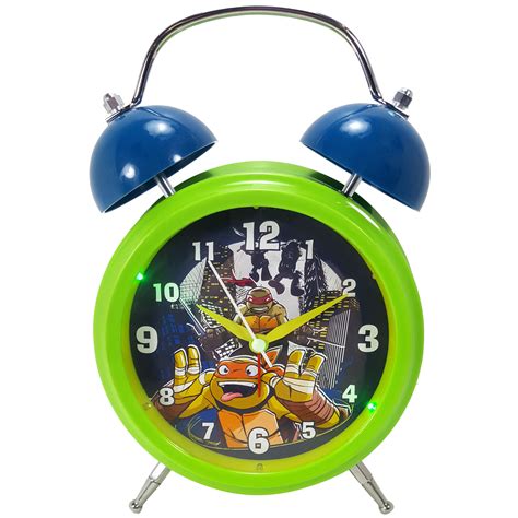 Nickelodeon Ntc286 Teenage Mutant Ninja Turtles Lite Up Musical Alarm Clock