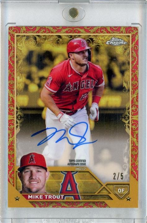 ミントモール MINT 池袋店 2023 Topps Chrome Gilded Collection Mike Trout Gold