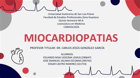 miocardiopatias | EDGAR CASTRO RAMIREZ | uDocz