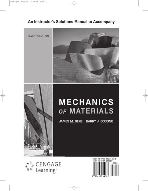 An Instructors Solutions Manual To Accompany Mechanics Of Materials