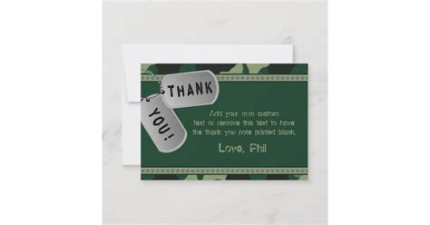 Military Thank You Cards | Zazzle