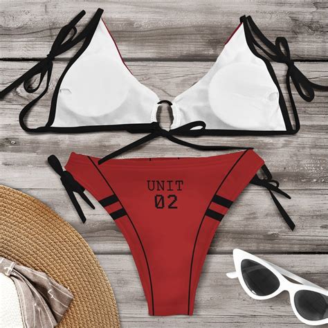Neon Genesis Evangelion Swimsuits Asuka Bikini Swimsuit FDM3107 Anime Swimsuits