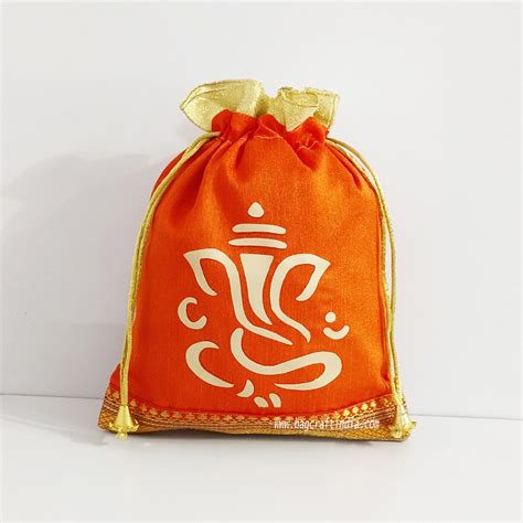 ganesha gift potli bags  potli bags wholesaler  chennai