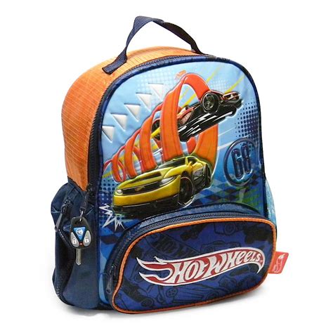 Mochila Hot Wheels mediana autos en D La Sorpresa Marroquinería