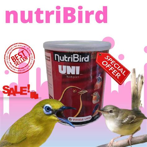 Jual Pakan Burung Pleci Oriental White Eye Nutribird Uni Complete