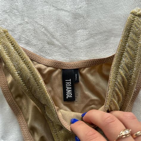 Triangl Bikini Size Medium Top And Small Bottoms Depop