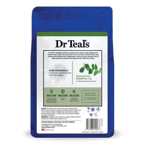 Dr Teal S® Relax And Relief Epsom Salt Magnesium Soak With Eucalyptus And Spearmint 3 Lb Fry’s