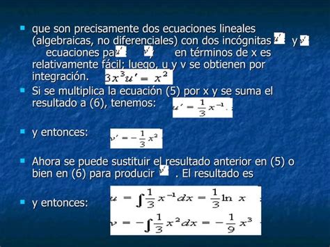 Coeficientes Indeterminados Y Variación De Parametros Ppt