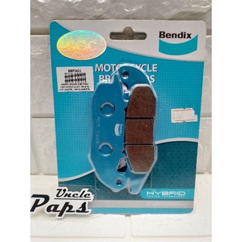 Bendix Motorcycle Brake Pads Md5md26 Honda Wave 125 Xrm Rs Gilas Wave 1002pot Shopee