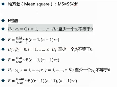 统计学基础14 方差分析单因素方差分析的前提条件 Csdn博客