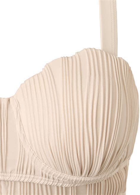 Tie High Waisted Beige Bikini Set Modlily USD 41 98