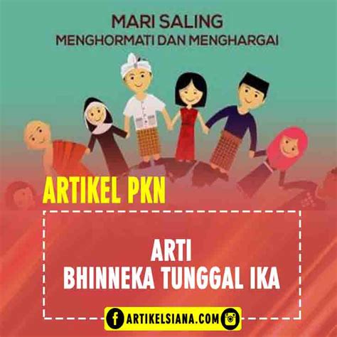 Pengertian Bhinneka Tunggal Ika Sinau