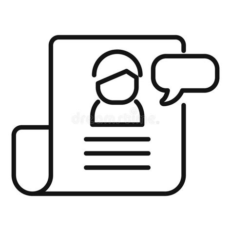 New Content Media Speech Icon Outline Vector Online Influencer Stock
