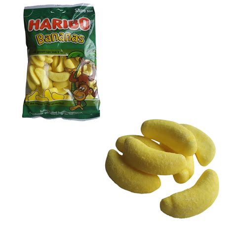 Buy Haribo Bananas | Banana Candy | Crunchy Banana Candy with Soft Core ...