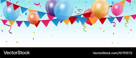 Birthday and celebration banner Royalty Free Vector Image