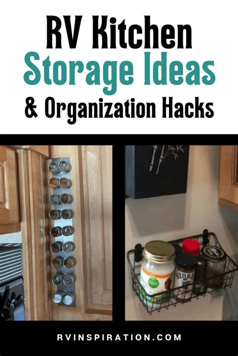 Rv Kitchen Storage Ideas And Organization Hacks For Small Rv Kitchens In