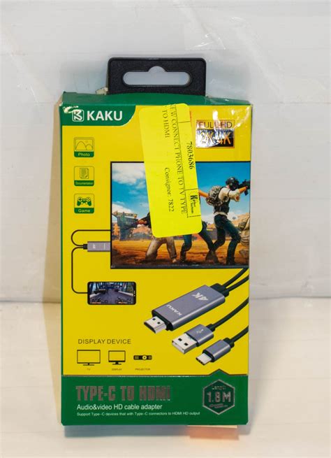 NEW CONNECT PHONE TO TV TYPE C TO HDMI