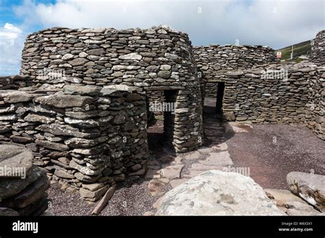 Caher Conor Beehive Huts At Fahan On The Dingle Peninsula County Kerry